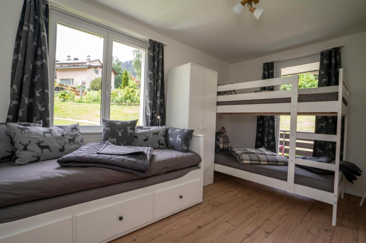 Aaa Chalet Allegra Rojo With Mountain View Scuol Luaran gambar